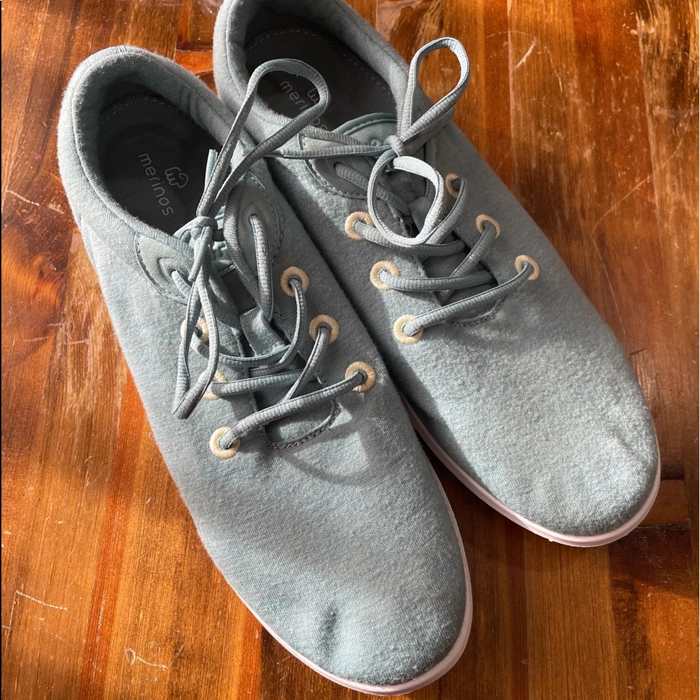Merinos wool sneakers teal women’s size 11